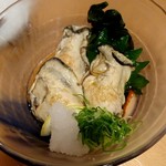 寿司居酒屋 や台ずし - 蒸し牡蠣ポン酢