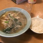 南海飯店 - ワンタン麺定食