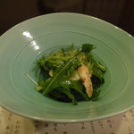 柚木元 - 松茸、水菜、いちじくのサラダ