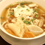 Hachinohe Senbei (rice crackers) soup