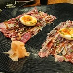 Sumibi - 1810_Sumibi-炭火-_ABURI NIKU EGG@free(炙り肉卵巻き)