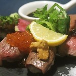 酒場リベリー episode2 - ◆肉寿司5カン盛り　1,580円(税別)