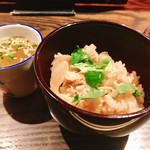 焼き鳥 とりら - ○鶏飯＆鶏スープ様