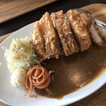 Yo-shoku OKADA - lunch C 厚切りロースカツ&OKADA特製カレー 1100円