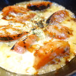 Teppan Shokudou Hiromo - 茄子とトマトのチーズ焼き