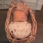 西天満バル - 付き出しのパン３種