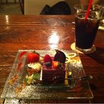 カフェ アクイーユ - ｹｰｷ＆ﾄﾞﾘﾝｸｾｯﾄ800円♪