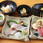 Nonohana - 魚は富山から直送、山国とは思えない質の良さだと思っています。会席は旬の食材を心を込めてお作りしております。前日までに予約でお願いいたします。