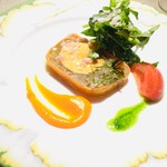 ブルターニュ産オマール海老と茄子のテリーヌ