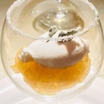 ル・ジャルダン・デ・サヴール - はちみつと牛乳のアイスとレモンのゼリー