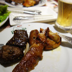 銀座バッカーナ　ジョイア 博多 - 低脂肪のグラスフェッドビーフ(牧草牛)を含む、ブラジリアンバーキューが全10種が食べ放題。