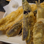 グルメ回転寿司 三代目江戸前あっちゃん - 穴子、キス、ナス、カボチャ(1人前)