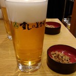 梅丘寿司の美登利総本店 アトレ吉祥寺店 - ビールと、おまけのフレーク