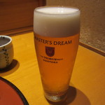 Nihombashi Tempura Uoshin - 生ビール　800円+Tax
