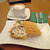 合羽橋ばる  - 料理写真:「Waffle Cafe Y」のキャラメルクアトロナッツワッフル。