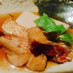 h Nihonshu Kafe Ando Soba Yuushuan - コース料理【赤魚の煮付け】