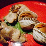 Nihonshu Kafe Ando Soba Yuushuan - コース料理【酒肴３種盛り】