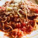 レストランろかーれ - 【ランチ】ベーコンとタコのトマトソース アップ