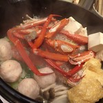 いかの墨 - ずわい蟹のすき鍋
