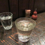 よしむら - 冷酒180㏄のグラス（阿部勘）