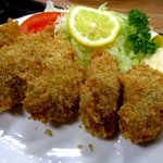 永田ドライブイン - 大振りなカキフライが５個も！