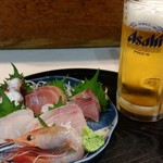 Kifune - 刺身とビール