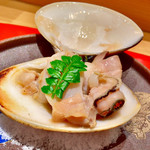 すし美味旬彩 甲 - 焼きハマグリ