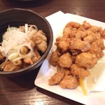 よろずや - 鶏皮ポン酢＆軟骨唐揚げ は俺の喜び☆