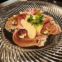 サバティーニ・ディ・フィレンツェ 大丸東京店 - 生ハムと洋梨のゴルゴンゾーラ ハチミツ