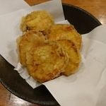 熟成うどん なかや - 安納芋の天ぷら＠熟成うどんなかや（2018年4月某日）