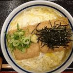 熟成うどん なかや - けいらんきつねうどん＠熟成うどんなかや（2018年4月某日）