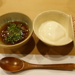 すし処 睦月 - 自家製の汲み出し豆腐(奥様作)