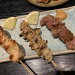 Sumibi Kushiyaki Shiromaru - 焼きものはまあまあ。もうちょいサクッとやけれる方が好み。