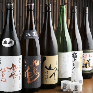 厳選した日本酒を多種類ご用意！串焼きとのマリアージュを♪