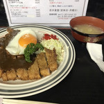 味処志水 - 日替り 目玉カツカレー