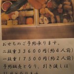 おせち　2012　ちらし