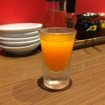 Ramen Ren - サービスの食前野菜ジュース
