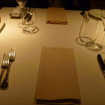 リストランテ ラ・バリック トウキョウ - テーブルセッティング。
