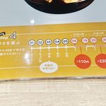 スープカレーGARAKU - 辛さのメニュー