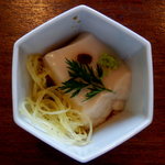 金左ヱ門 - 落花生豆腐(だと思います)と素麺南瓜