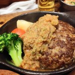 Tokyo Rice Wine - 黒毛和牛の絶品ハンバーグ1,290円を梅しそジンジャーで