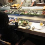 江戸富士 - 店内カウンター