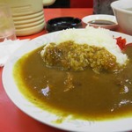 点勝園 - カレーライスラーメンセット750円のカレーライス、フルサイズです