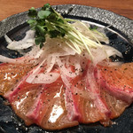 酒場 ヤマゴヤ - サーモンカルパッチョ¥650(税別)
