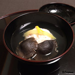 御料理 寺沢 - 蟹真薯とぶなしめじの椀