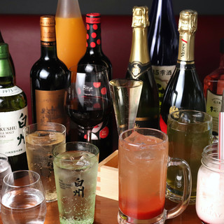 A variety of drinks that go well with meat ◆ Limited quantities in the Kanto region and rare alcoholic beverages too!