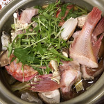 函館 開陽亭 - キンキの鍋