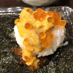 函館 開陽亭 - うにイクラおにぎり