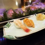 鮨処 銀座 福助 - 店長特選にぎり :3,300円(税込)順に握った物を出すスタイルです。