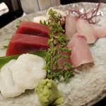 鮨処 銀座 福助 - 刺身五点盛 1,800円(税込)